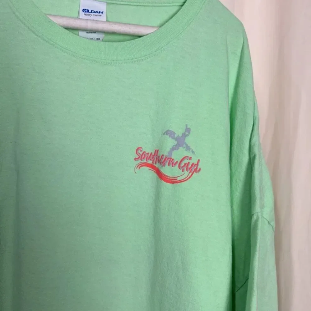 Southern Girl Bible Totin' Devil Stompin' Faith Walkin Graphic Tee Mint Green 5X
